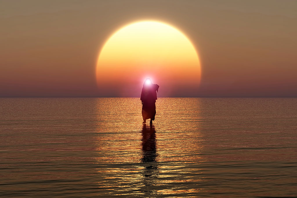 Jesus walking on the water