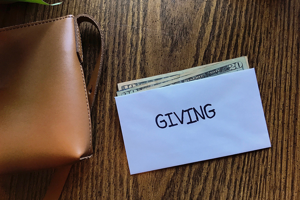 Money in a Giving Envelope