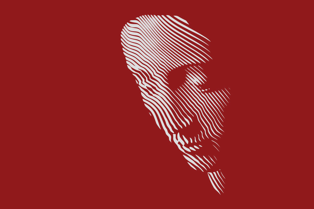 stylized image of the virgin Mary