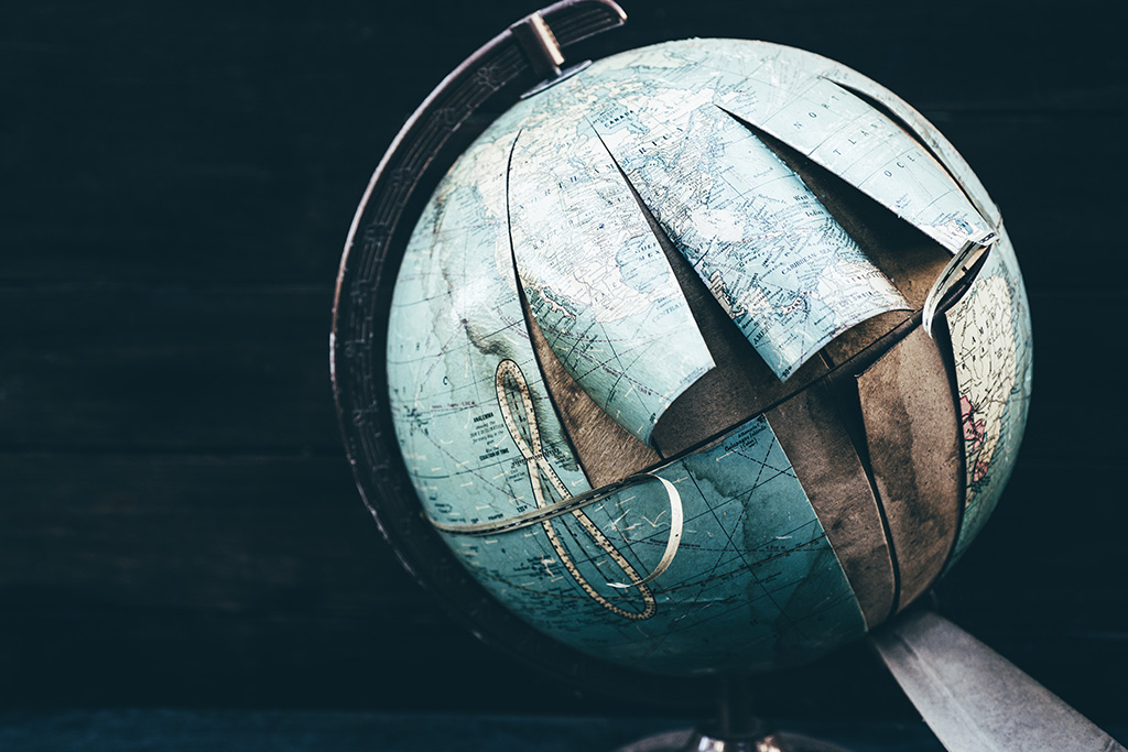 image of broken globe