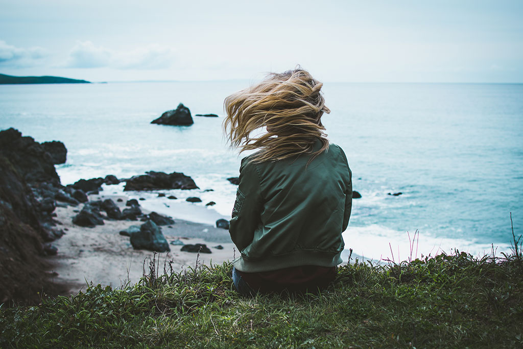 Woman seeking wisdom