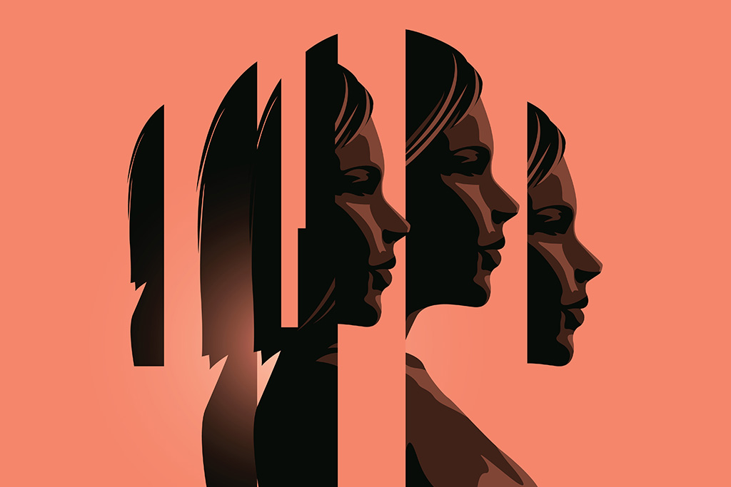 Women with a fragmented mind worried