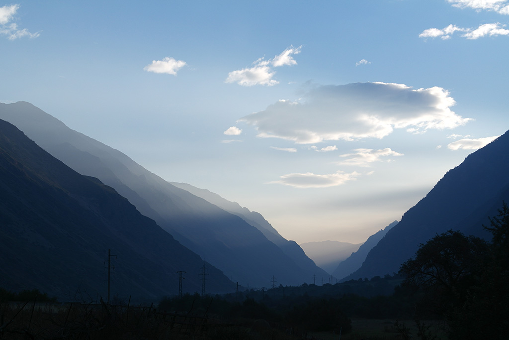 Mountain and valley