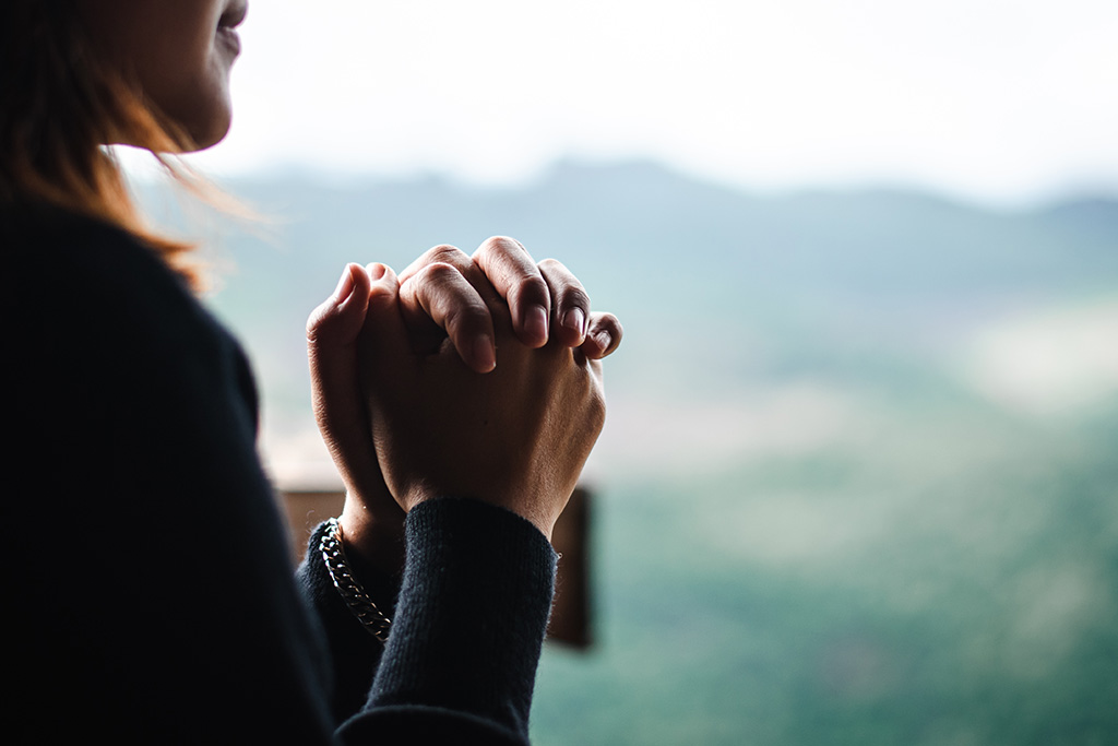 Woman praying