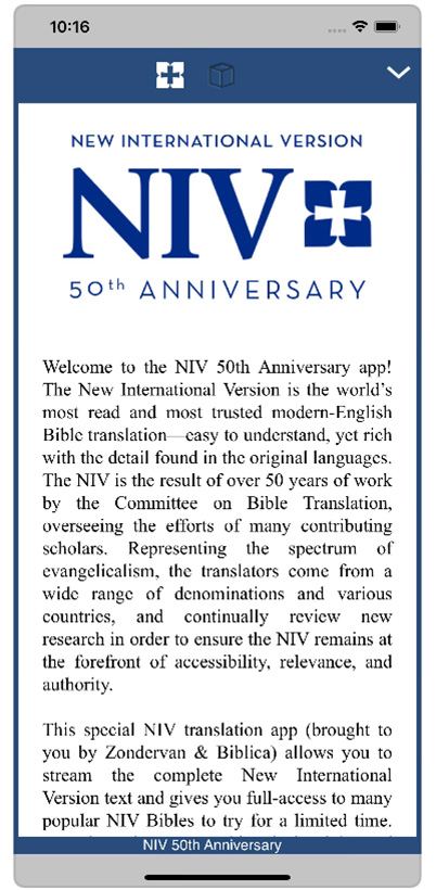 NIV App Screen 3