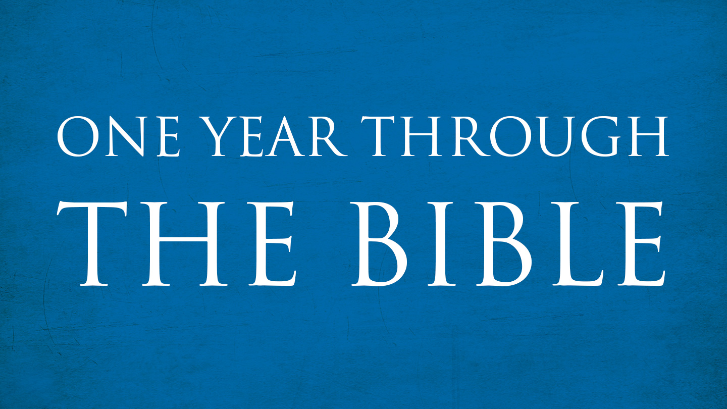One Year Through The Bible Scripture Plan