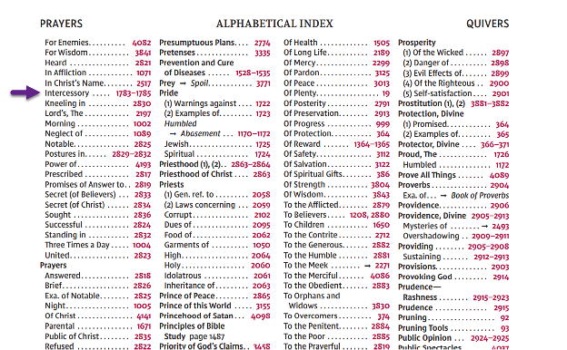 Thompson Chain Reference alphabetical reference